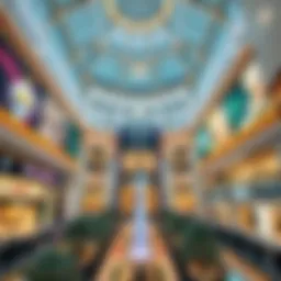 Stunning architectural view of Dubai Mall