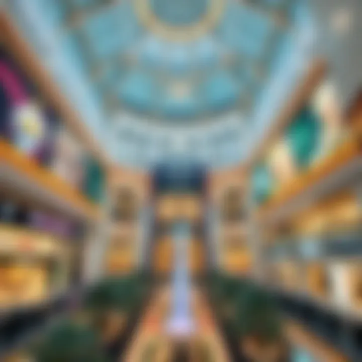 Stunning architectural view of Dubai Mall