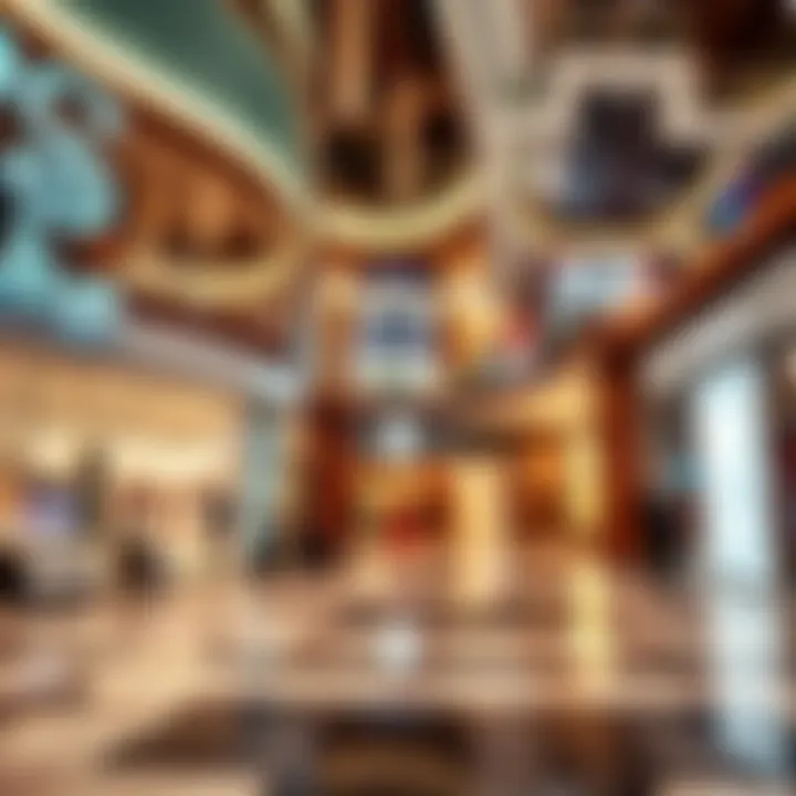 Luxurious retail stores inside Dubai Mall