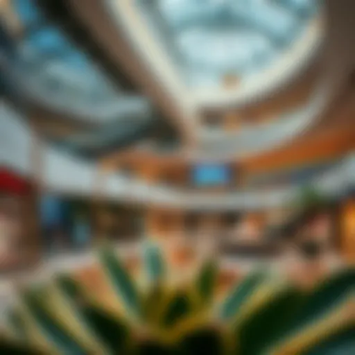 Architectural design of Atrium Mall showcasing modern aesthetics