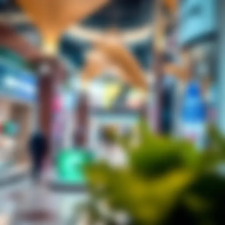 Diverse retail options available at the Atrium Mall