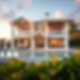 Elegant beach house architecture in Ellington