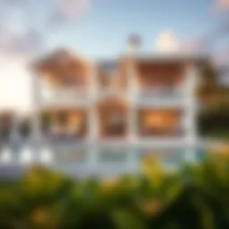 Elegant beach house architecture in Ellington