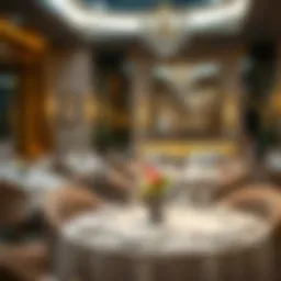 Elegant dining atmosphere in a high-end restaurant
