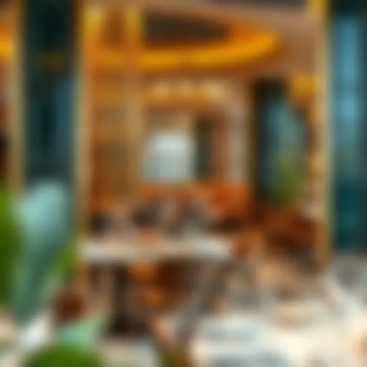 Opulent Restaurant Interiors Luxurious interior decor of a restaurant