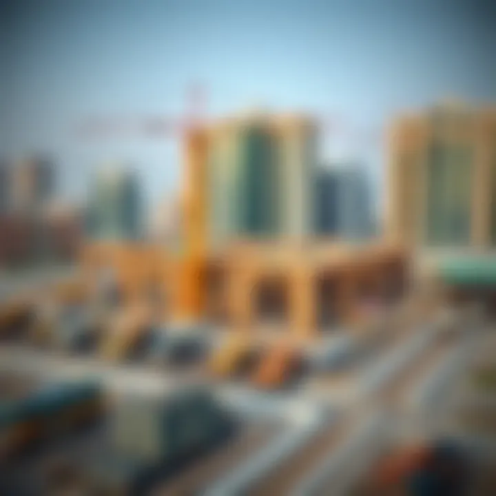Construction site in Business Bay illustrating ongoing infrastructure development