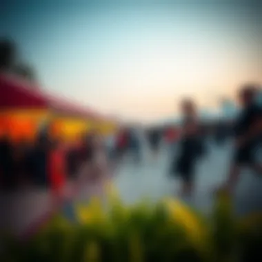 Vibrant community events taking place at ممشى القرم