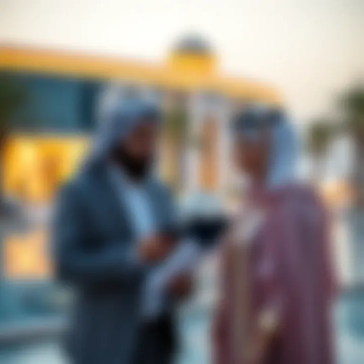 Investors reviewing property opportunities in ممشى القرم