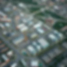 Aerial view of the Dip Industrial Area showcasing its strategic layout