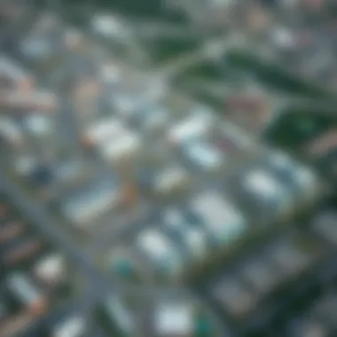 Strategic Layout of Dip Industrial Area Aerial view of the Dip Industrial Area showcasing its strategic layout