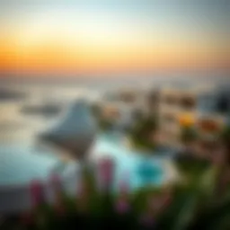 A panoramic view of سفاري مويلح showcasing modern architecture and serene landscapes