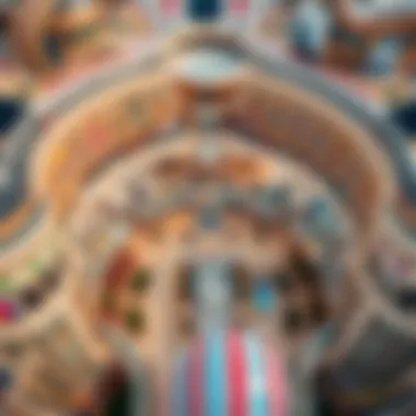 Aerial view of the Dubai Mall showcasing its architectural grandeur