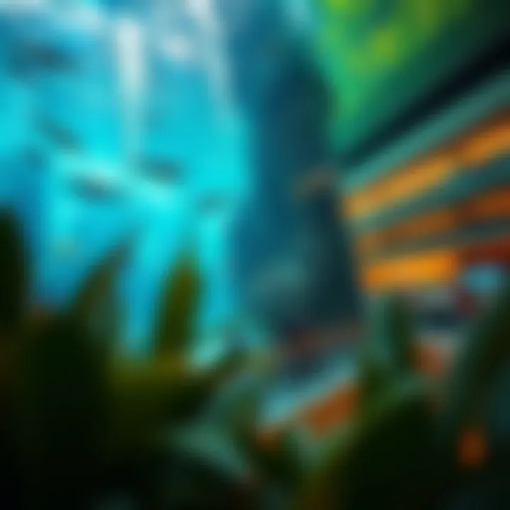 The Dubai Aquarium and Underwater Zoo within the mall