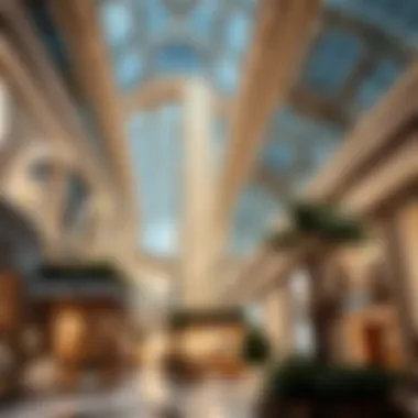 Interior of the Dubai Mall featuring luxurious shopping areas