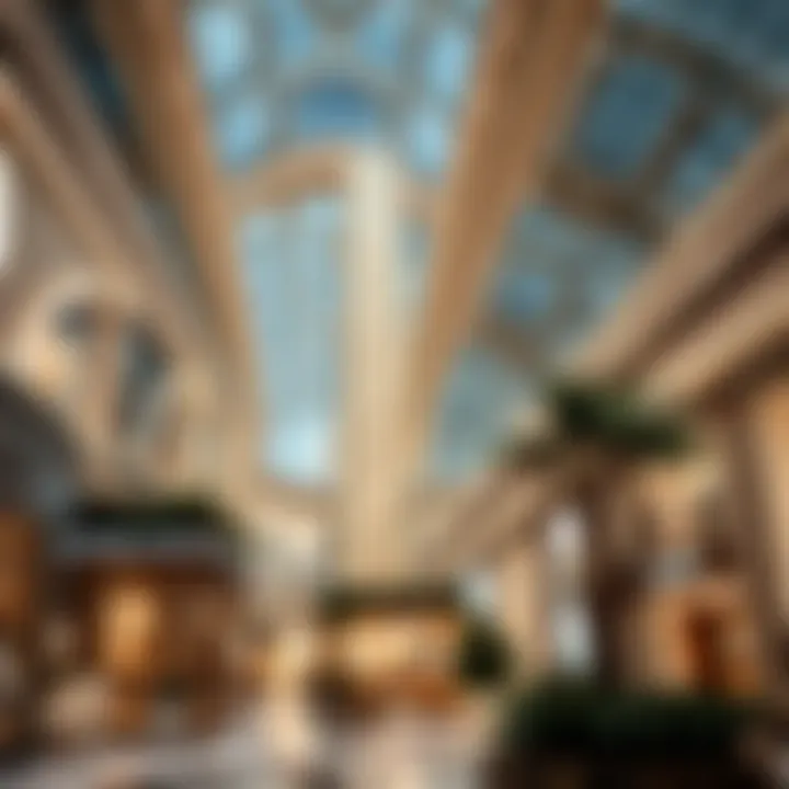 Interior of the Dubai Mall featuring luxurious shopping areas
