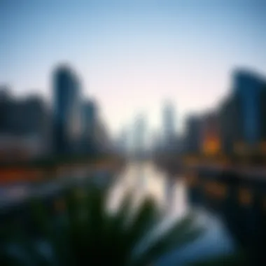 Modern Marvels of Creek Dubai Stunning skyline view of Creek Dubai showcasing modern architecture