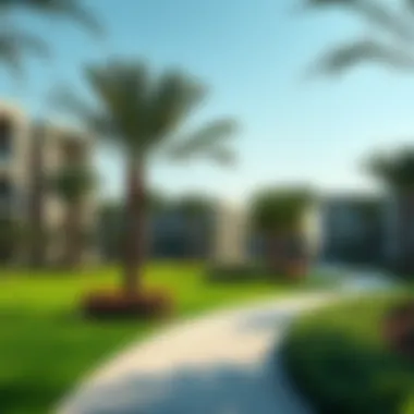 A peaceful park in Al Warqa providing recreational space for residents