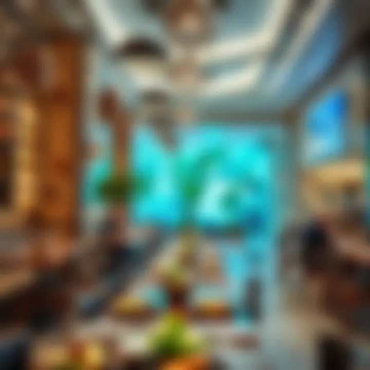 Culinary Experience at Reef Mall An inviting dining area in Reef Mall with various culinary delights