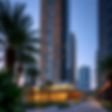 Exterior View of The One Tower The stunning exterior view of The One Tower in Barsha Heights showcasing its modern architectural design