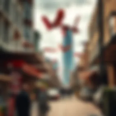 Cultural Vibrancy in the Opera District Vibrant streets of the Opera District filled with artistic installations and lively atmosphere