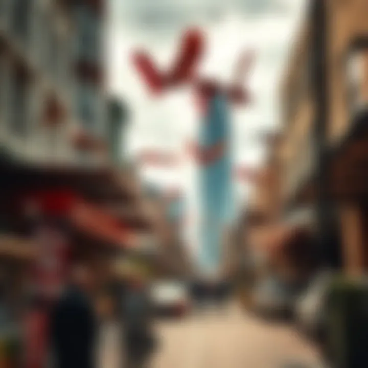 Cultural Vibrancy in the Opera District Vibrant streets of the Opera District filled with artistic installations and lively atmosphere