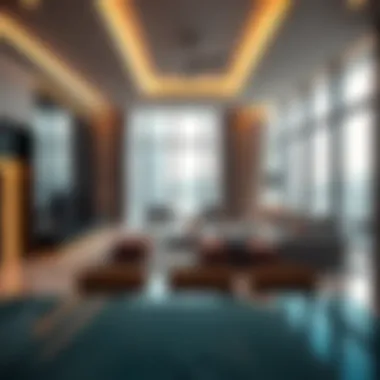 Luxurious apartment interiors in JLT showcasing modern design