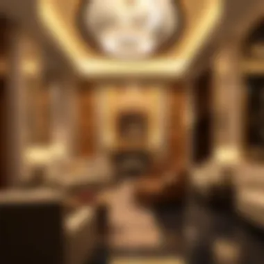 Interior view of amenities in Satwa Star Building highlighting luxury features