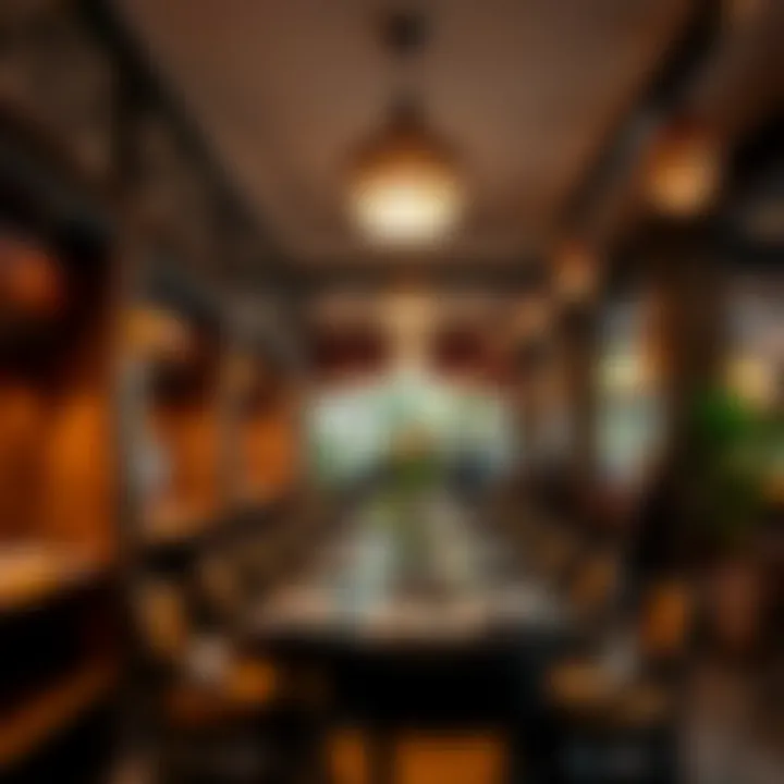 An inviting interior of a traditional Dubai breakfast restaurant