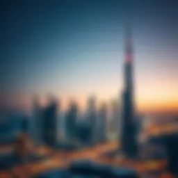 Stunning skyline view of Dubai