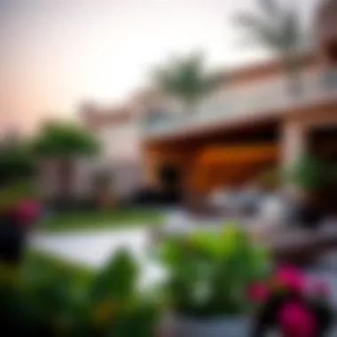 Serene Outdoor Space with Garden Serene outdoor space with garden and seating