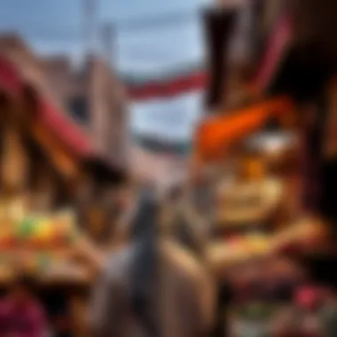 A vibrant market scene reflecting the cultural essence of Wadi Markhaniya