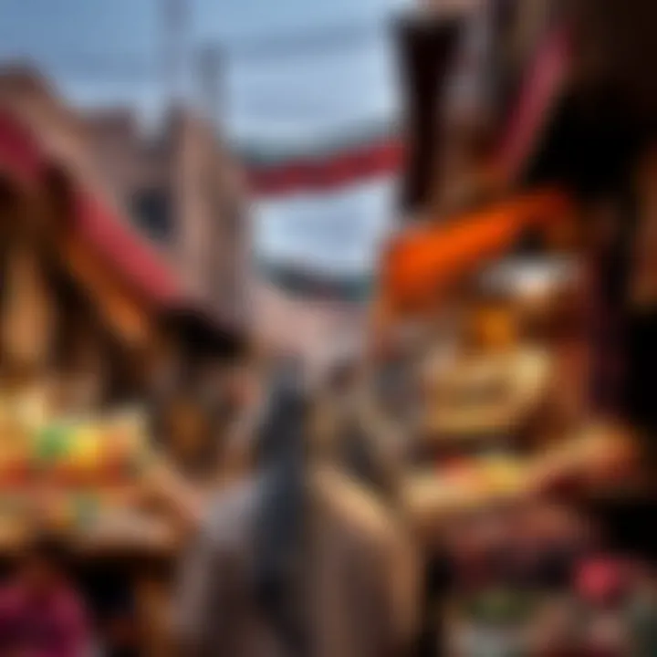 A vibrant market scene reflecting the cultural essence of Wadi Markhaniya