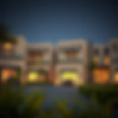 A modern residential complex highlighting the investment potential in Wadi Markhaniya