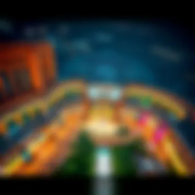 Aerial view of Yas Mall showcasing its architectural grandeur