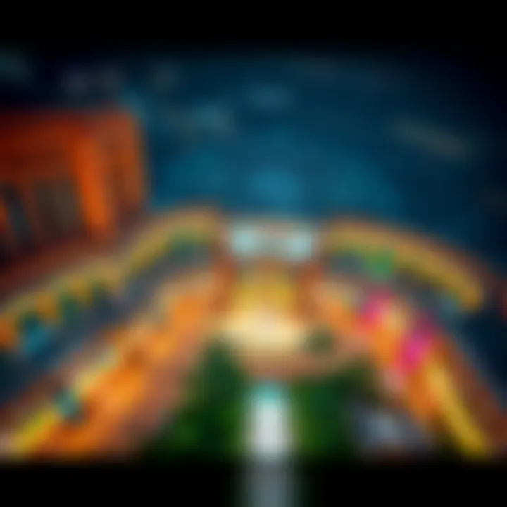 Aerial view of Yas Mall showcasing its architectural grandeur