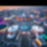 A stunning aerial view of Expo 2020 showcasing the architectural marvels