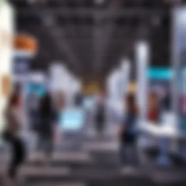 Visitors engaging with innovative exhibits at the expo