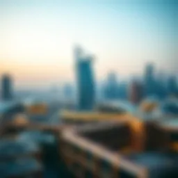 Stunning view of Fairmont Residences against the Dubai skyline