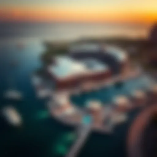 Stunning aerial view of Gardenia Bay