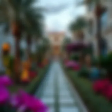 Beautifully landscaped gardens surrounding Gardenia Bay