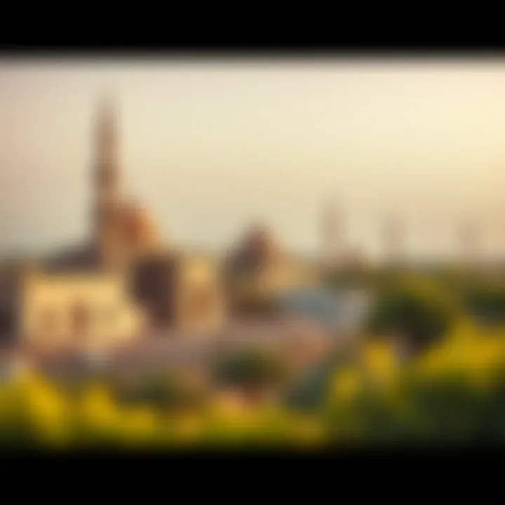 Historical landmarks around Grassland Barsha illustrating the area’s development over time.