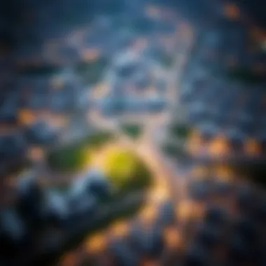 An aerial view depicting the integration of Grassland Barsha into Dubai's urban planning framework.