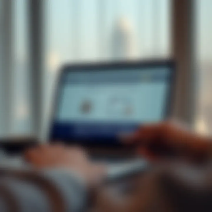 Checking Your Visa Status Online A digital device showing a visa status check website