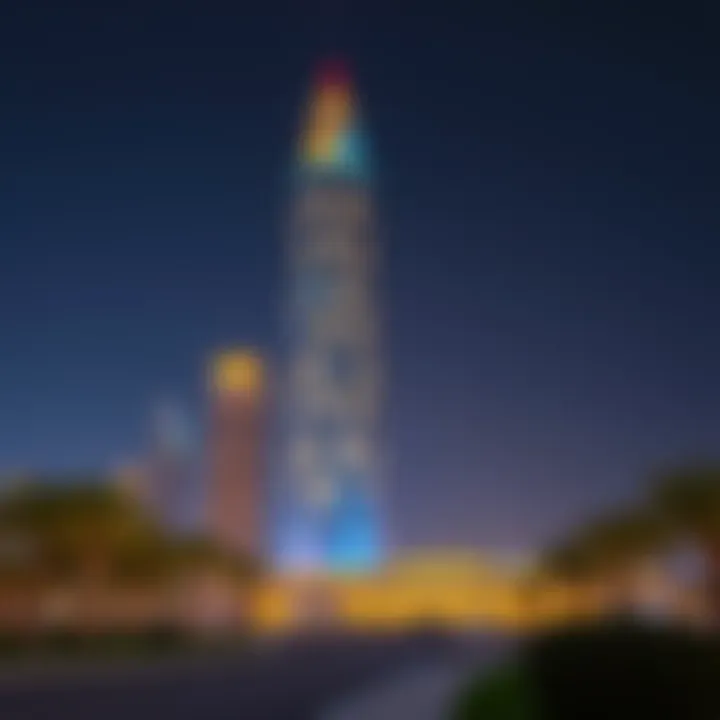 Visual representation of investment opportunities linked to the tower's development