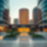 Modern architecture of IT Plaza