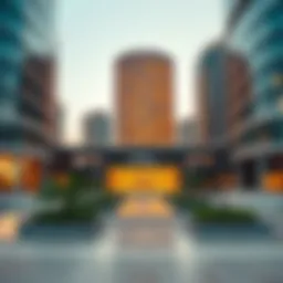 Modern architecture of IT Plaza