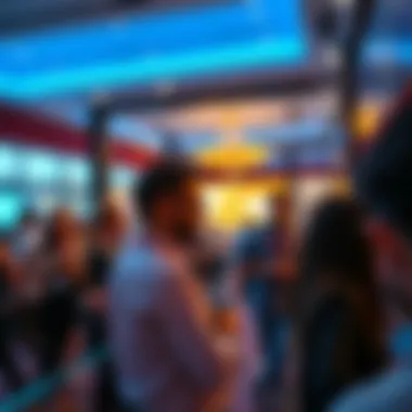 Networking event at IT Plaza