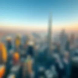 Aerial view of Dubai's skyline showcasing real estate developments