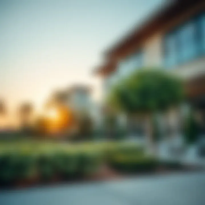 Landscaping services enhancing a Dubai property