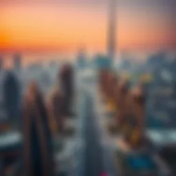 Dubai skyline showcasing real estate developments